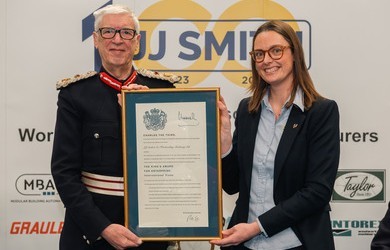 JJ Smith is awarded the King's Award for Enterprise